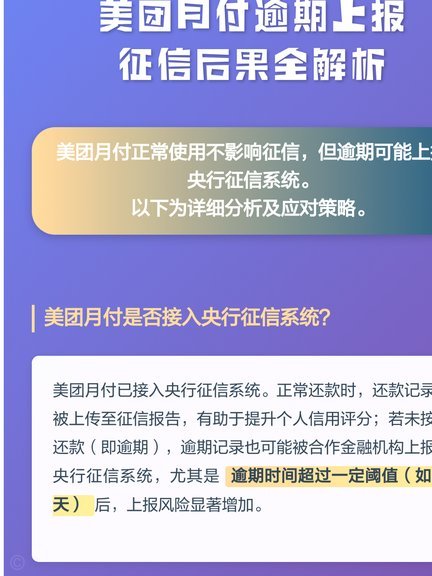 美团月付取现金会影响征信吗？